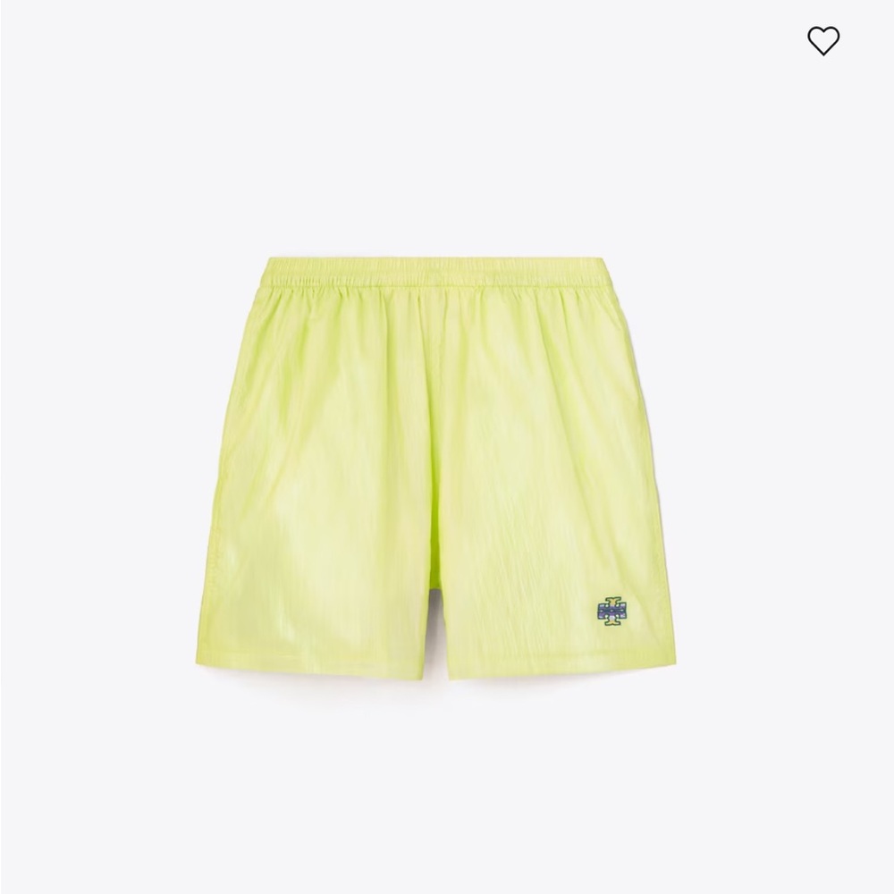 Tory Burch Sport Iridescent Taffeta Running Shorts